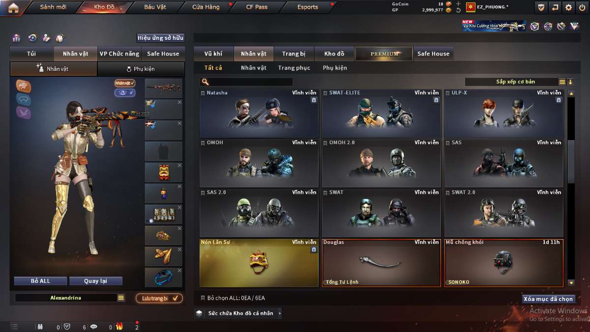 shop acc cf uy tin gia re